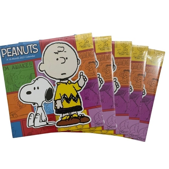Peanuts Charlie Brown 5 Wall Calendars 65 Usable Pictures Scrapbooking Crafting - Picture 14 of 14